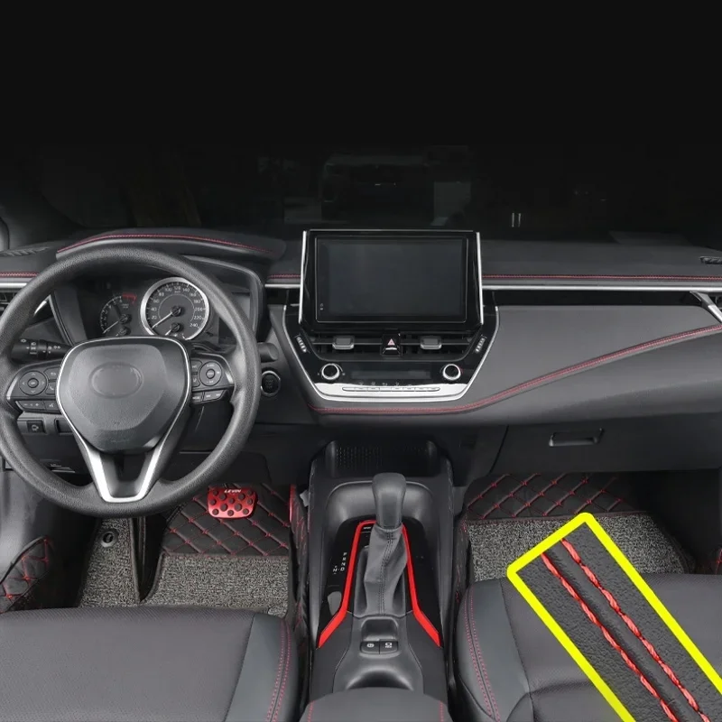 Self-adhesive Moulding Trim Car Interior Styling Dashboard PU Leather Decoration Line DIY Braid Strip