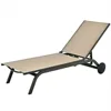 6-Position Adjustable Fabric Outdoor Patio Recliner Chair, for Poolside, Beach, Yard, Balcony, Pool Lounge Chairs 5