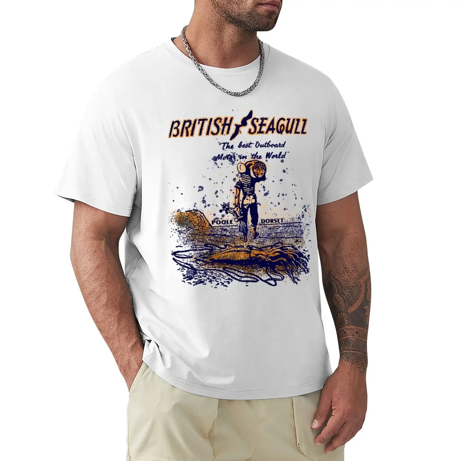 British Seagull Outboards T-Shirt Maglietta Divertente Magliette Personalizzate Progetta Le Tue Magliette T-Shirt Ad Asciugatura Rapida Magliette Da A