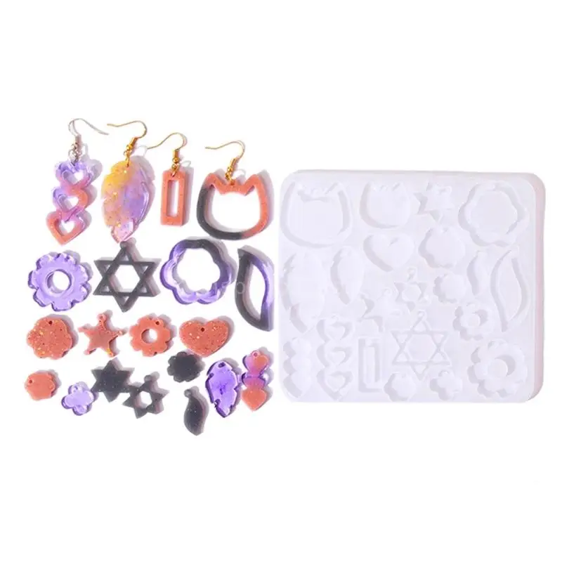 

Геометрические серьги, подвеска, силиконовая форма для DIY ювелирных изделий, формы для эпоксидной смолы для изготовления формы