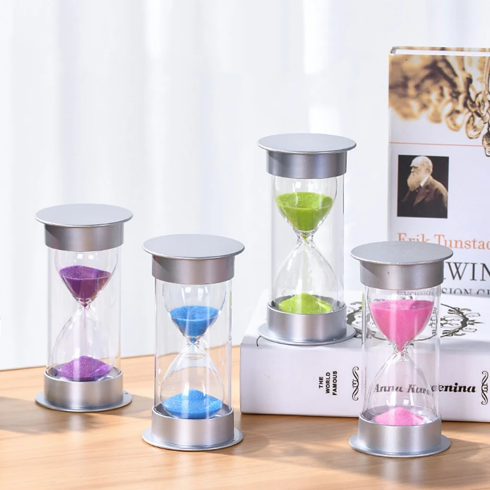Multicolor Unbreakable Hourglass Timer Set for Home Decor and Gifting
