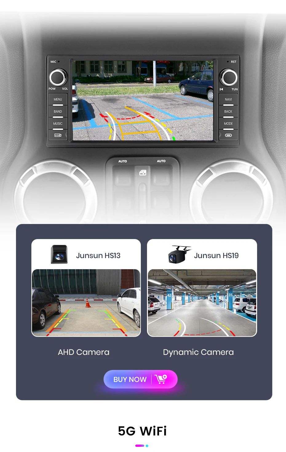 Junsun Carplay Android Auto für Jeep Krangler Dodge Grand Cherokee Chrysler 300c Patriot Order Kaliber Challenger Autoradio – Detail 21