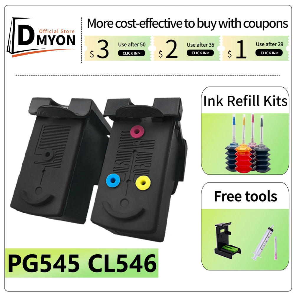 Pg545 Cl546 Ink Cartridge Compatible For Canon Pixma Mg2400 Mg2450 Mg2455  Mg2500 Mg2540 Mg2550 Mg2550s Mg2555 S Color Printer - Ink Cartridges -  AliExpress