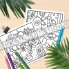 Charming Coloring Book: Explore the Delightful Life of Cute Little Spirits in Their Cozy Rooms 4