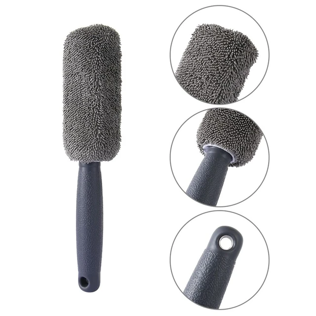 1PC Car Wash Detailing Car Cleaning Brush Microfiber Wheel Rim Brush For  Car Trunk Motorcycle Auto Detailing Brush