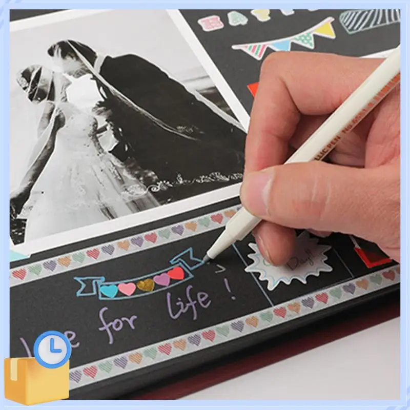 인기 사진 앨범 80 블랙 페이지 메모리 도서 A4 공예 종이 DIY Scrapbooking 그림 생일 어린이 선물