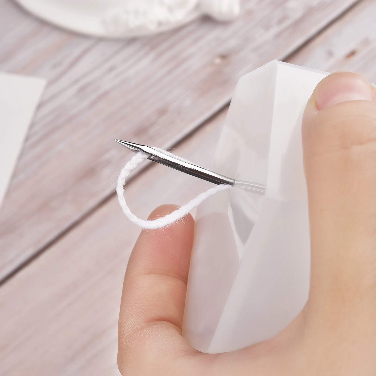 Runde Loch Kegel für DIY Silikon Formenbau Punch Werkzeug Hand Bohrer Ausrüstung Praktische Gadget Stanzen Nadel Kerze Docht Werkzeuge – Detail 6