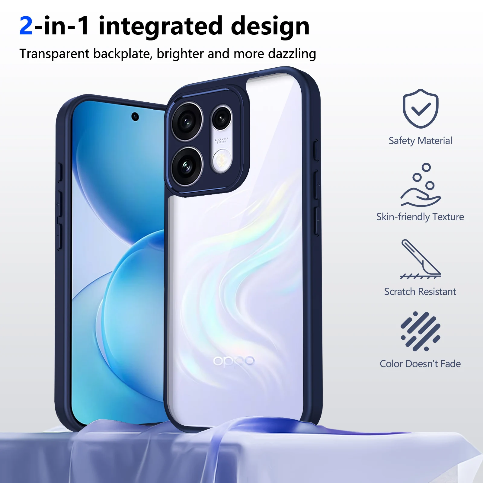 Luxury Transparent Shockproof Bumper Case Cover