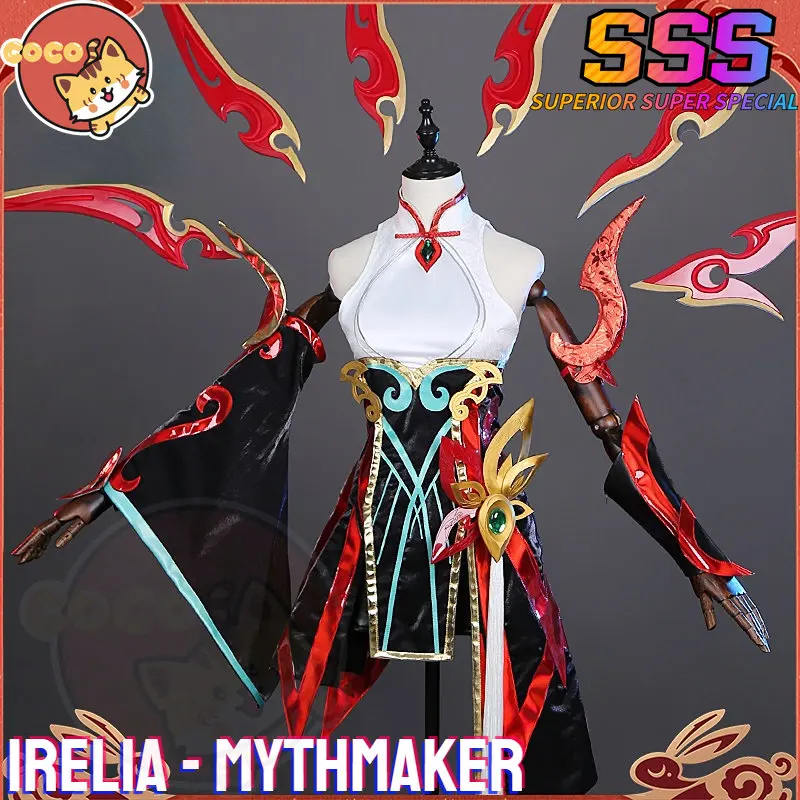 

CoCos-SSS Game LOL Irelia Mythmaker Cosplay Costume Game Cos LOL Cosplay The Blade Dancer Costume and Cosplay Wig