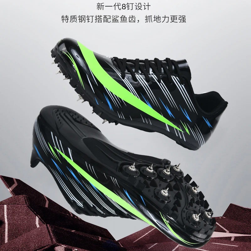 New Track and Field Spikes Shoes Men Professional Women Race Running Shoes Athletic Adults High Jump Long Jump