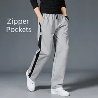 Hommes Sport ample course rayure pantalons de survêtement Fitness pantalon d'entraînement hommes pantalon droit survêtement Jogging vêtements de Sport Goggers 1