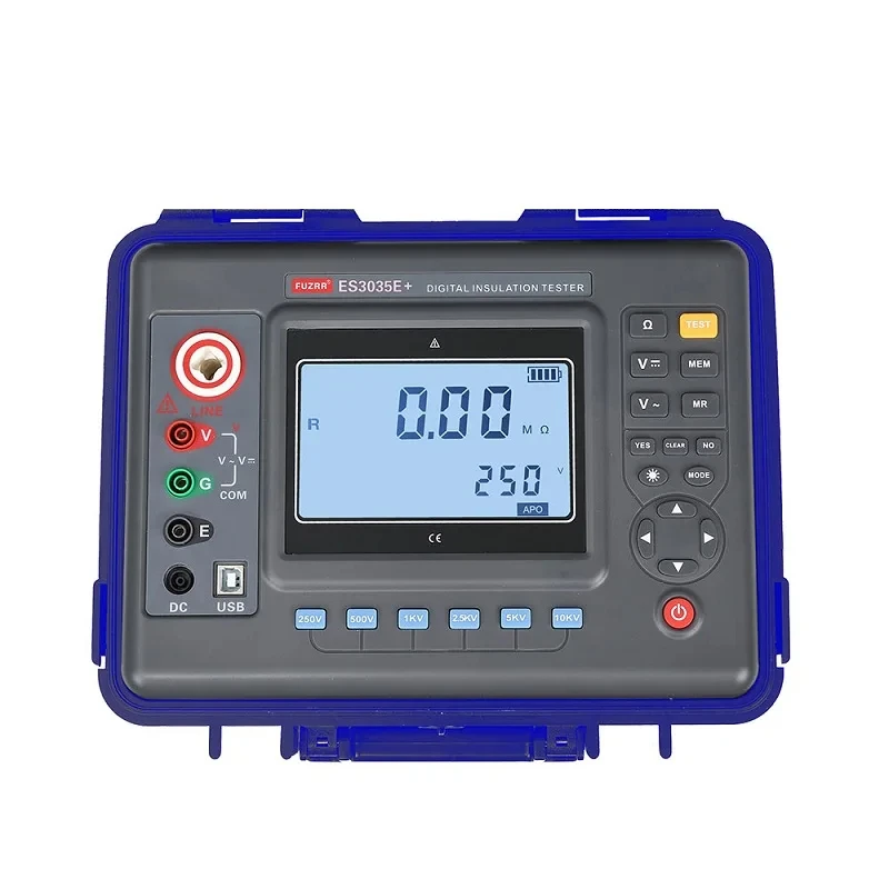 Upgraded Digital Megohmmeter Transformer Motor Insulation Resistance Testers Ohm Range 0.01M&Omega;～2000G&Omega; 10KV Ohm Meter