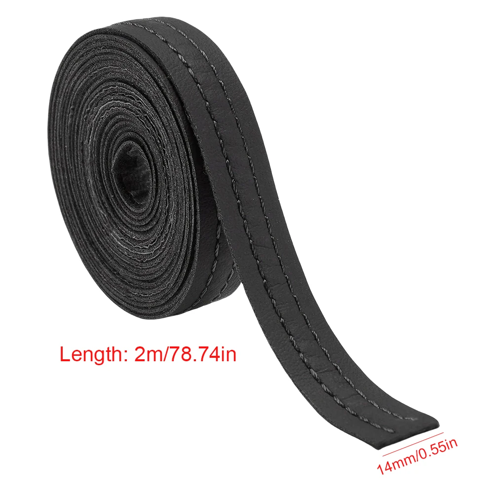 Car Mouldings Trim PU Leather Car Interior DIY Strips Self-Adhesive Dashboard Leather Decorative Line Car Interior Accessories 6