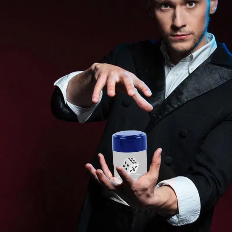 Magic Tricks Kit Magic Tricks For Adults Shaking Dice Toy Colored Dice Kids Playset Booming Dice Toy Crazy Cube Trick Illusion 2