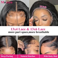 Perruque Lace Frontale Droite 13x6, 100% Cheveux Humains Bruts, Densité 250%, Cheveux Lisses, Perruque Full Lace Frontale 13x4 pour Femmes, Perruques en Cheveux Humains 4