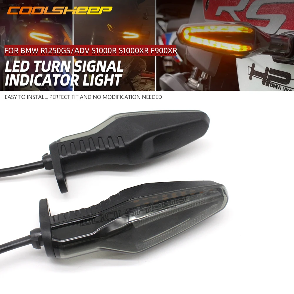 

2022 Flasher LED Turn Signal Light For BMW R1250GS/ADV S1000R S1000XR F900XR Motorcycle Directional Lamp R 1250 GS S 1000 R XR F