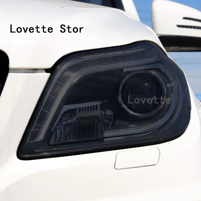 

For GL Class X166 2013-2015-Present Car Headlight Protective Film Headlamp Transparent Black TPU Sticker