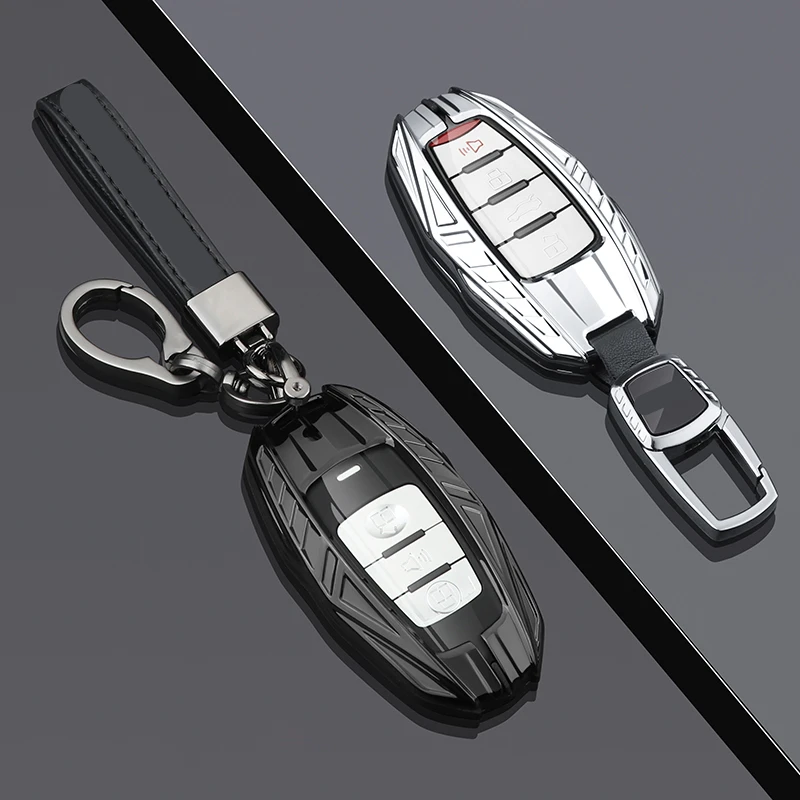 

Metal Car Remote Key Case Cover Shell Housing Holder Chain Fob For GWM New Haval H6 HEV PHEV Jolion S Dargo H9 H2 Hover F7x 2023