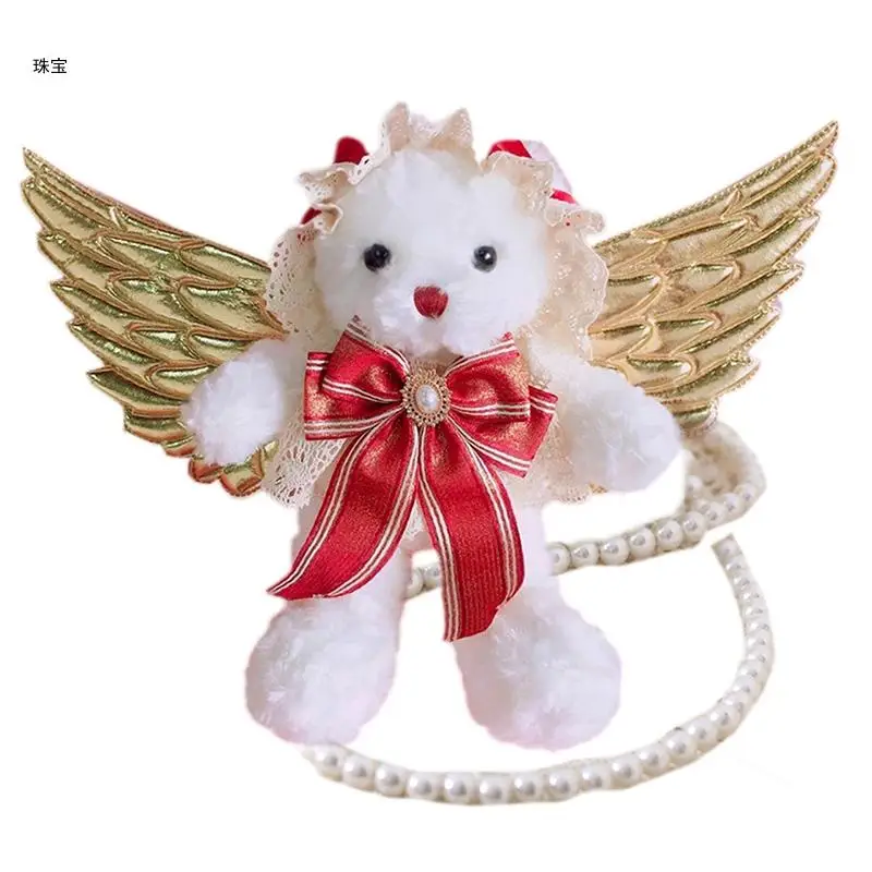 

X5QE Bear Women Girls Bear Plush for Doll for Cross Body Messen