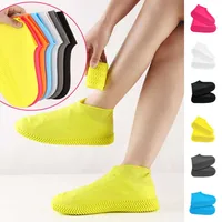 1 Pair Waterproof Silicone Shoe Cover Recyclable Boot Cover Protector for Outdoor Rainy Slip-resistant Rain Shoes Covers 4