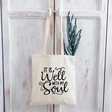 

Faith Canvas Bag Religious Tote Christian Tote Bag Canvas for Prayer Church Goth Shopping Bags Faith Motivational Bags
