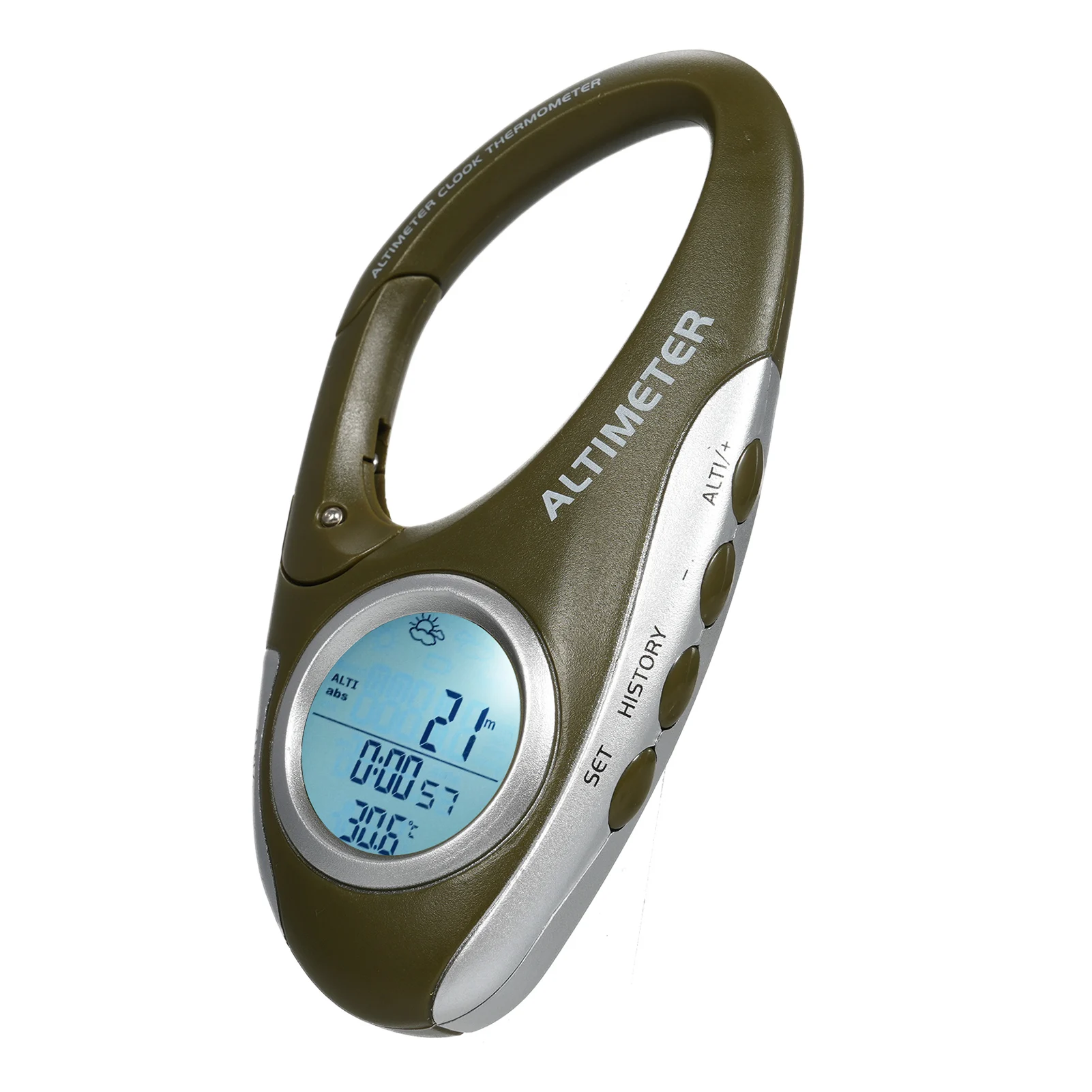 Barometer Altimeter Thermometer Digital Altitude Monitor Weather Forecast Pedometer Backlight Display