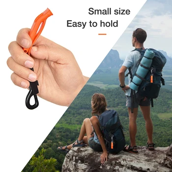 Outdoor Loudest Urgency Survival Whistles Portable Urgency Whistle With Clip Essential Life-Saving Gear For Kayak Life Vest 5