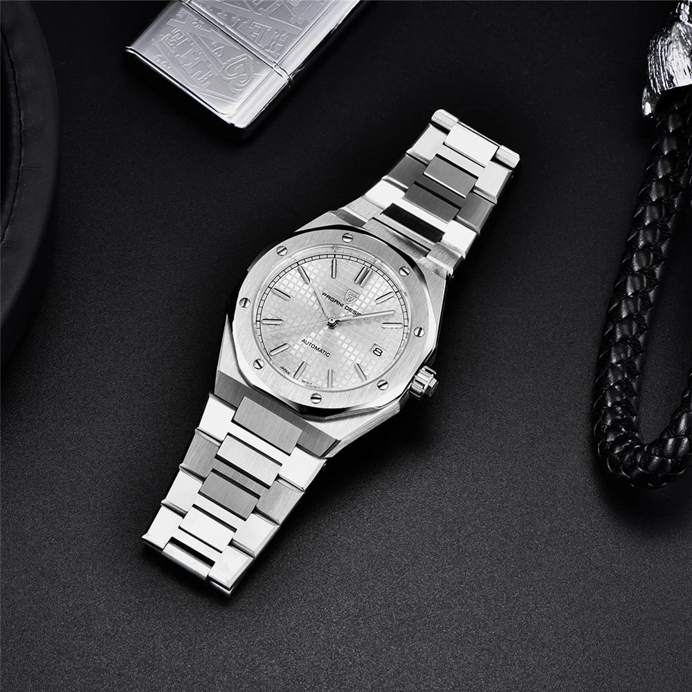 39mm Men's Automatic Mechanical Watch, PAGANI DESIGN, Stainless Steel, Sapphire, Luxury, Mechanical Watch