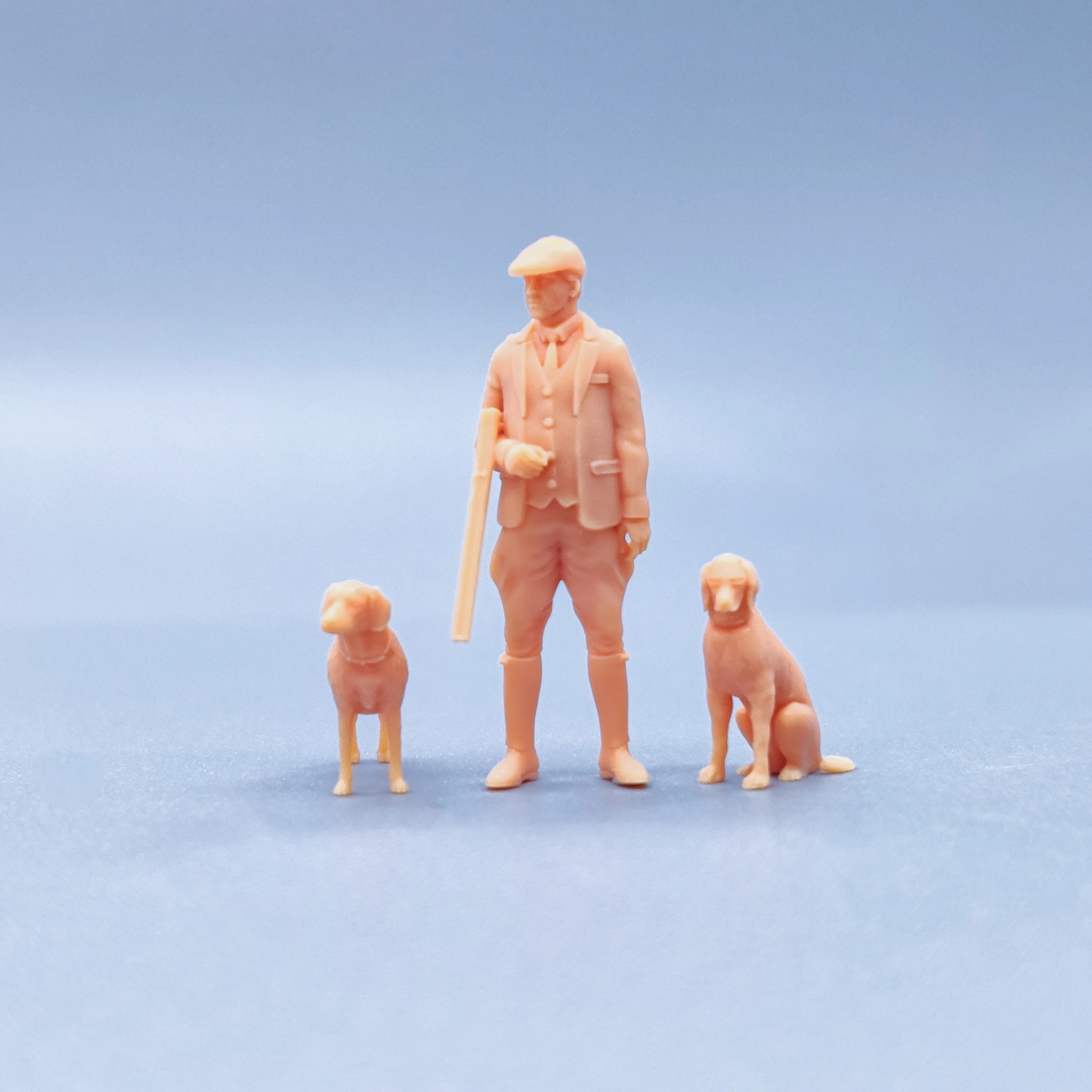 1/64 1/43 Figurine Modello In Scala Resina British Hunter Hound Miniature Non Colorate Diorama Dipinto A Mano V528