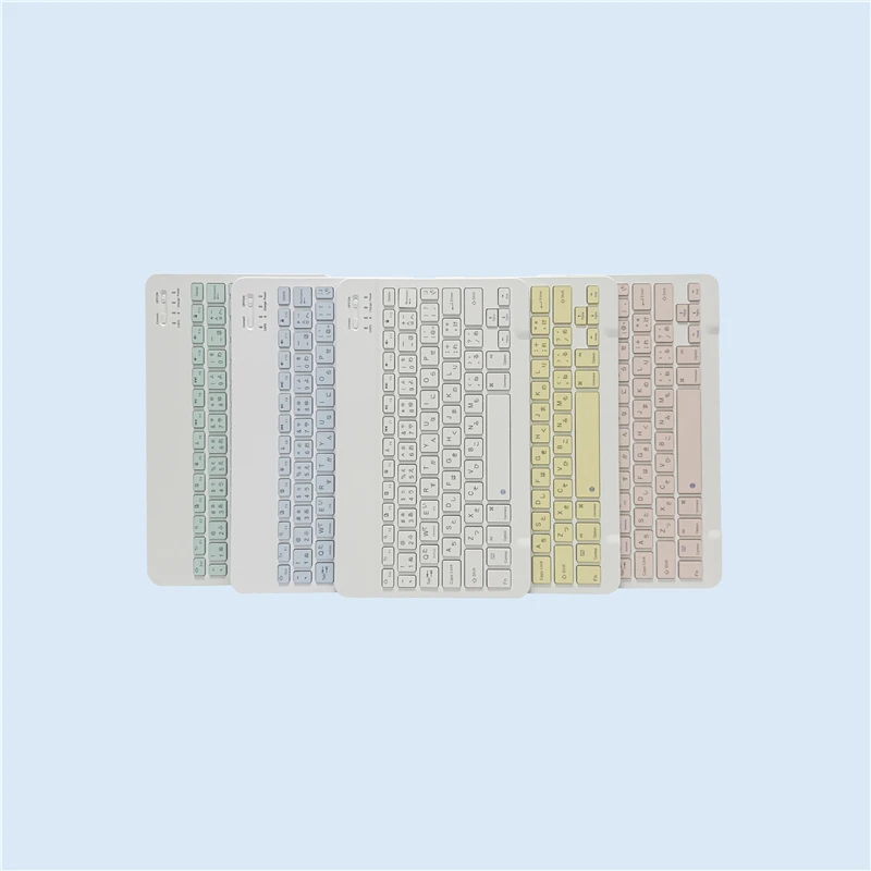 Japanese language Ultra-Slim Bluetooth Keyboard Portable Mini Wireless Rechargeable for Apple iPad iPhone Japanese