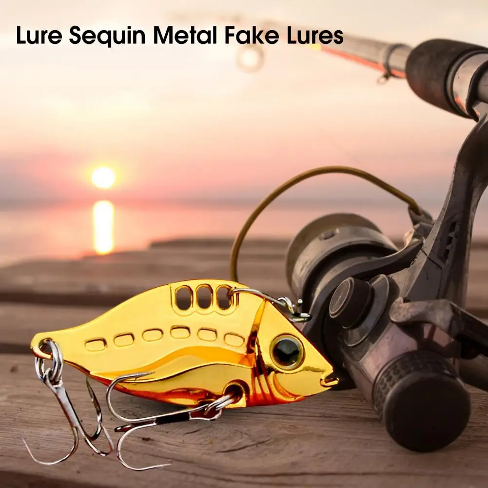 15/20/26g EyesMetal Vib Blade Lure Sinking Vibration Baits Vivid  Electroplated Simulation Fish Shape Sinking Assist Hook - AliExpress