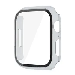 Premium Tempered Glass & PC Case for Apple Watch - Superior Screen Protector Cover for Smartwatch (Transparent)