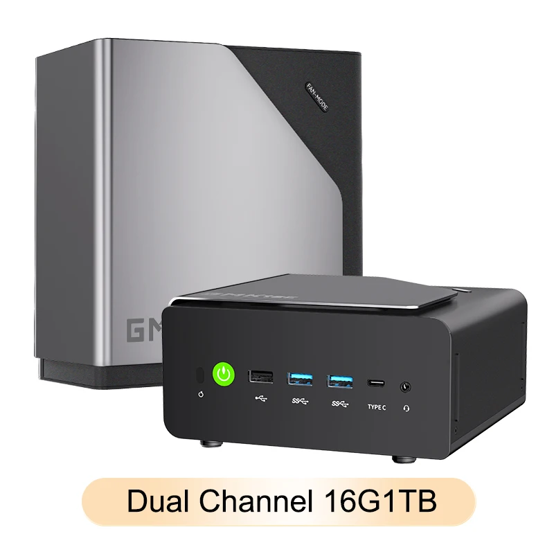 GMKtec K12 Mini PC AMD Ryzen™ 7 H 255 Dual DDR5 5600MT/s 3*SSD