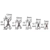 24Sets GunMetal/Rhodium Concealed Mental Hooks and Eyes Closure Sewing Closure for Bra Trousers Skirt Garment Sewing Accessories 2