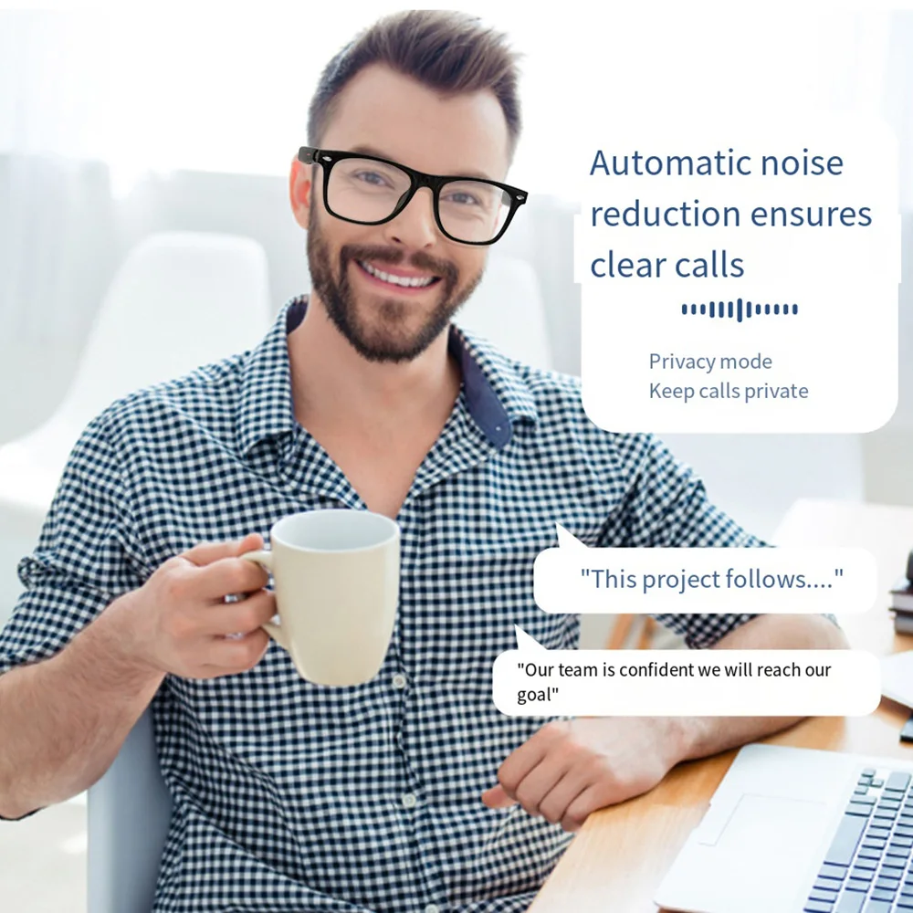 

E13 Bluetooth Смарт-очки с автоматической регулировкой, Беспроводная Bluetooth-гарнитура, защита от синего света, солнцезащитные очки