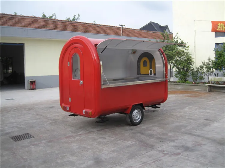 Mobile KN-280B hotdog food cart truck for sale ghana trailer usa with shipping by sea