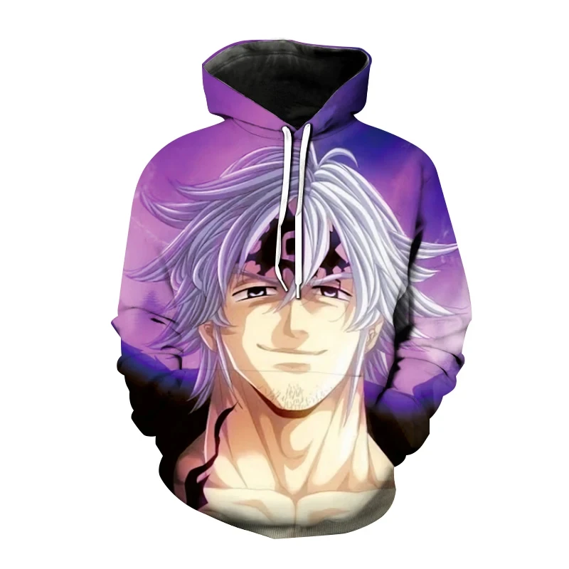 

Men New 3D Print Hoodies Seven Deadly Sins Anime Nanatsu No Taizai Men Women Fashion Hooded Sweatshirt Hoodie Hip Hop Pullover
