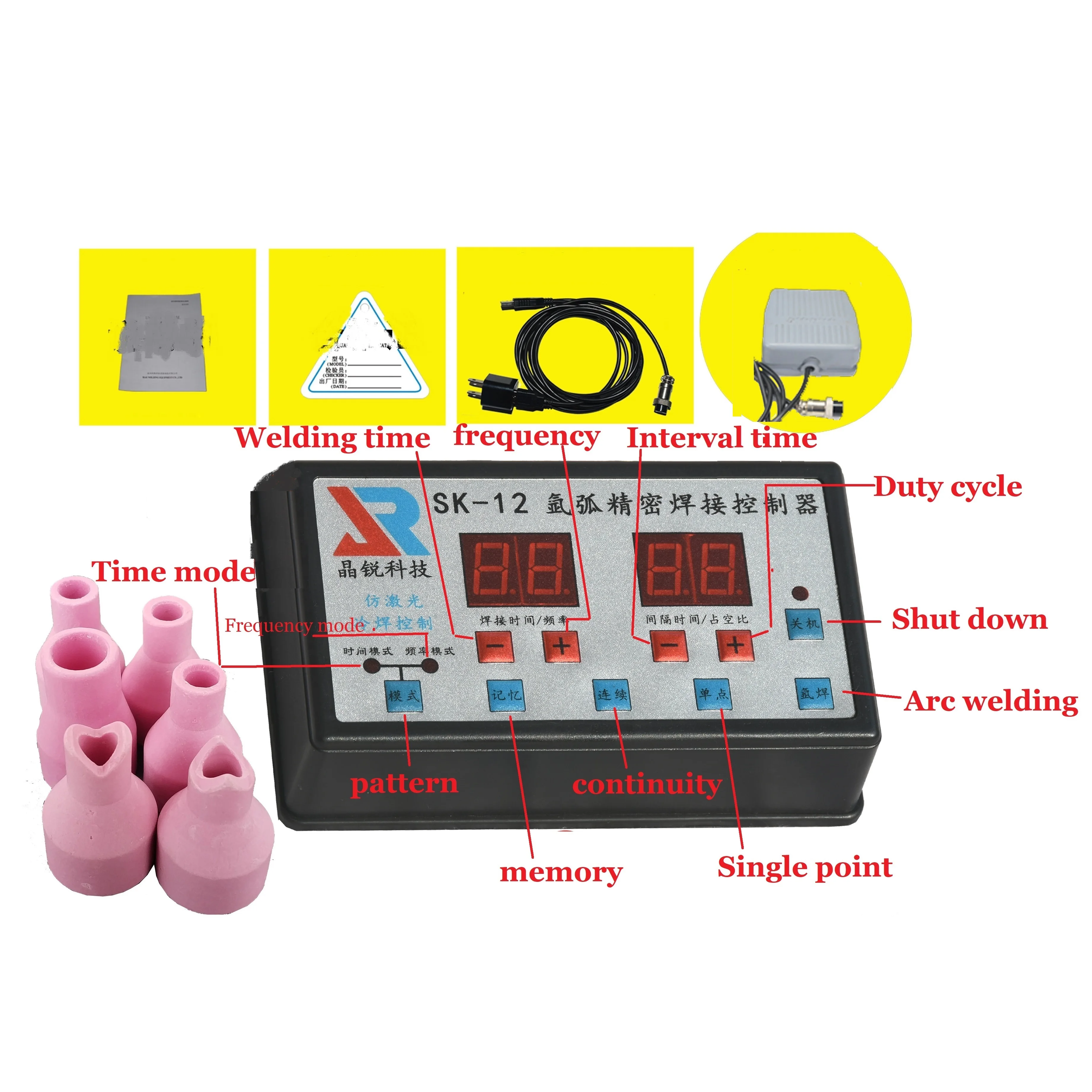 Argon Arc Welder Refit Cold Welding Machine Time Pulse Controller Imitation Laser Welding Stainless Steel Mold Cold Spot Welder 2