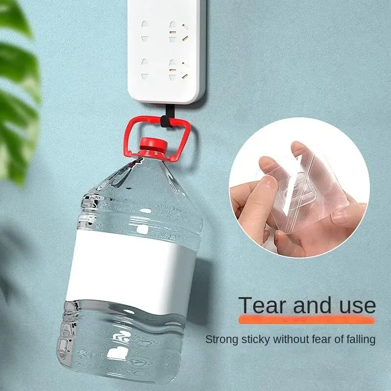 Wall Holder Suction Cup for Kitchen Bathroom Storage Hook Double-Sided Adhesive Wall Hooks Hanger Strong Transparent Hooks
