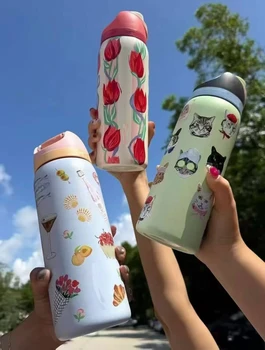 O--Wa 32oz Stainless Steel Thermos Cup Latest Color Thermos Cup Cold Water Bottle Sports Water Bottle