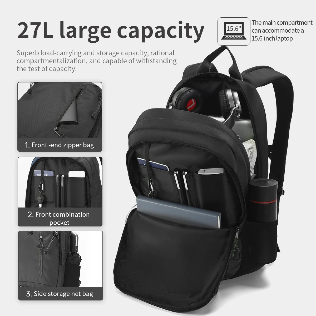 Lifetime Warranty Sport Backpack For Men 15.6inch Laptop Backpack Casual Backpack Men Travel Bag Outdoor Backpack Waterproof Bag 6
