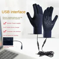 USB Heated Gloves Waterproof Touchscreen Winter Snowboard Gloves Water-resistant Outdoor Camping Skiing Motorcycle Bicycle Glove 1