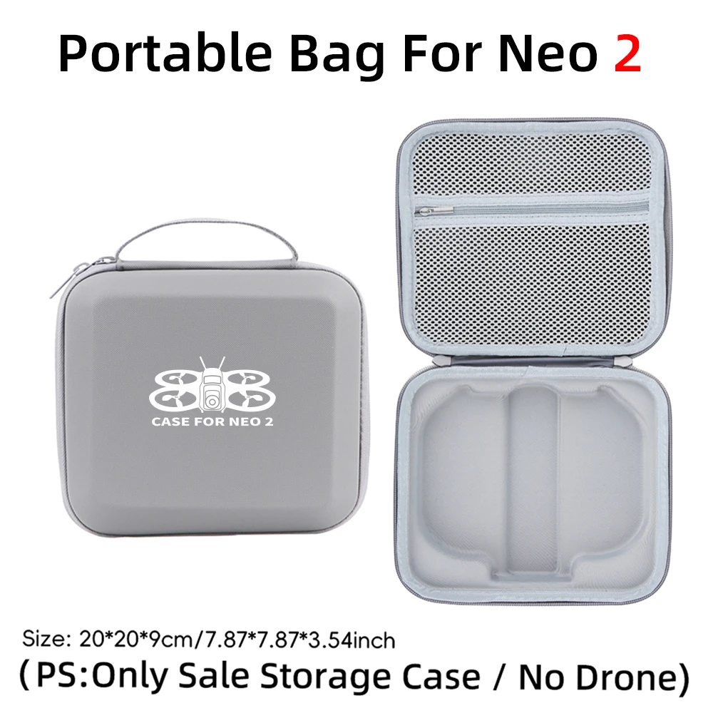 Sac de rangement de corps portatif en PU pour DJI NEO 2, boîte de Protection, mallette de transport à bandoulière pour accessoires de Drone DJI Neo 2