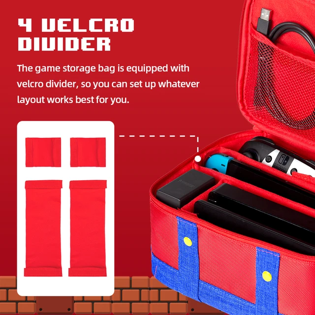 Large Protective Carrying Case for Nintendo Switch 2 OLED, Travel Storage Bag for Accessories 3