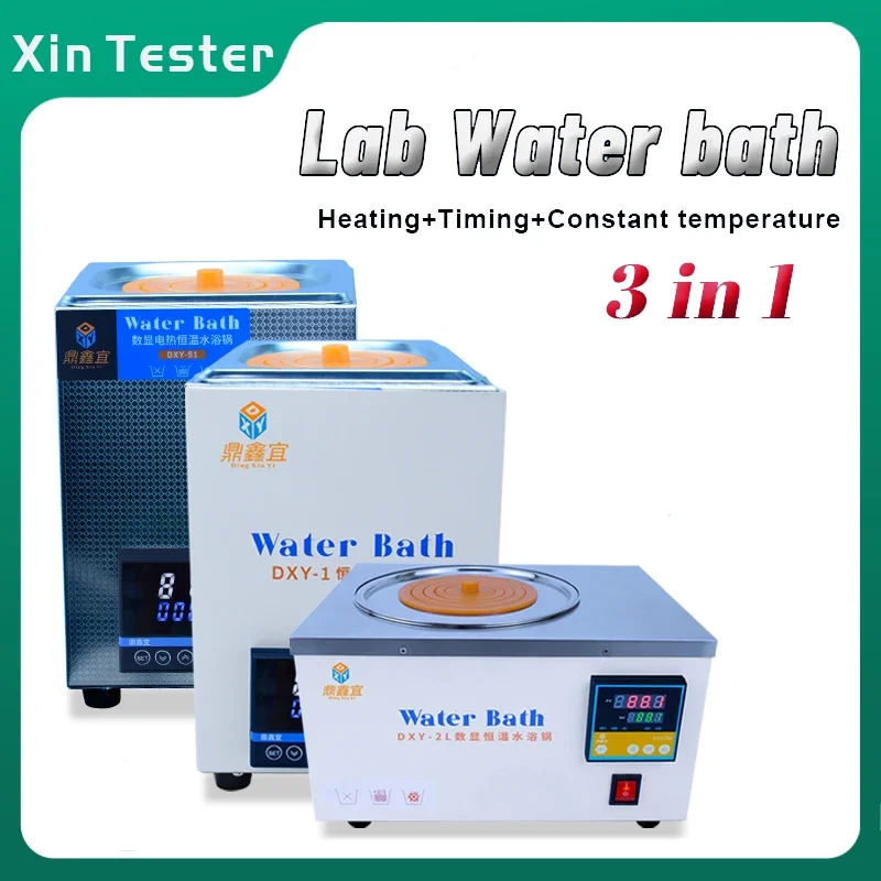 Xin Tester Single Hole Water Bath Laboratory Digital Display Constant Temperature Heater Thermostatic Tank Equipment 220V 110V
