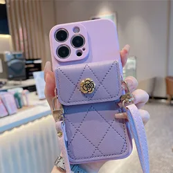 Floral Crossbody Lanyard Wallet Case with Strap and Card Holder - Redmi Note 14Pro 5G (1)