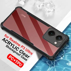 Transparent Shockproof Acrylic Armor Case - Durable Hard Protective Shell for P3 Ultra (Black)