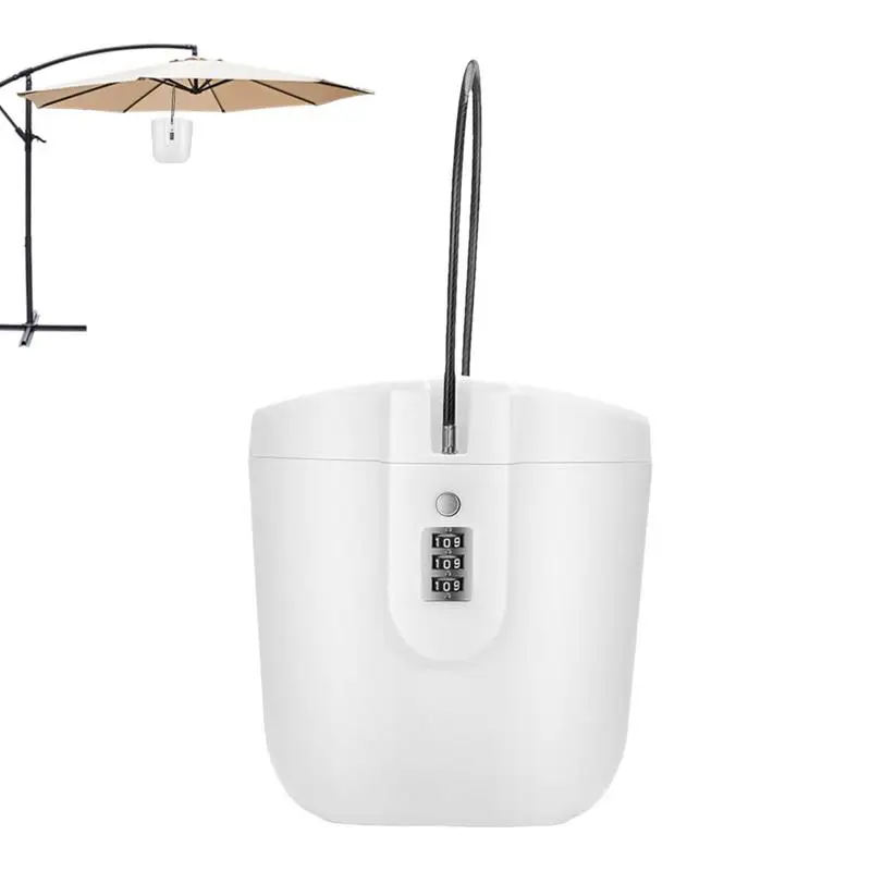 

Portable Lock Box For Beach Portable Travel Box With Removable Cable Handle 2L Security Case For Indoor/Outdoor Storage Of