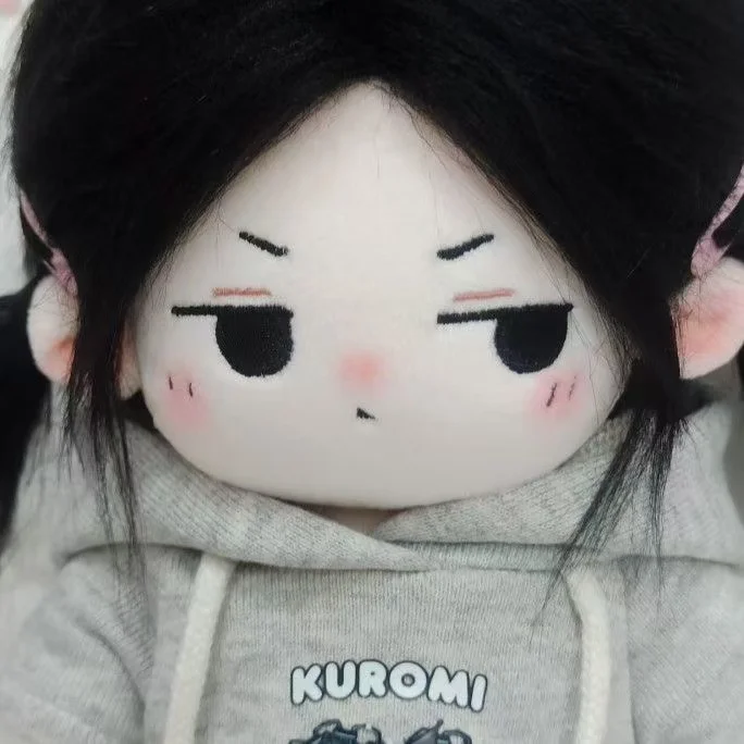 Long black hair 20cm girl replace Clothes Plush Idol Doll Clothes Kids Stuffed Animal Cute Cartoon Fans toys Gift dolls