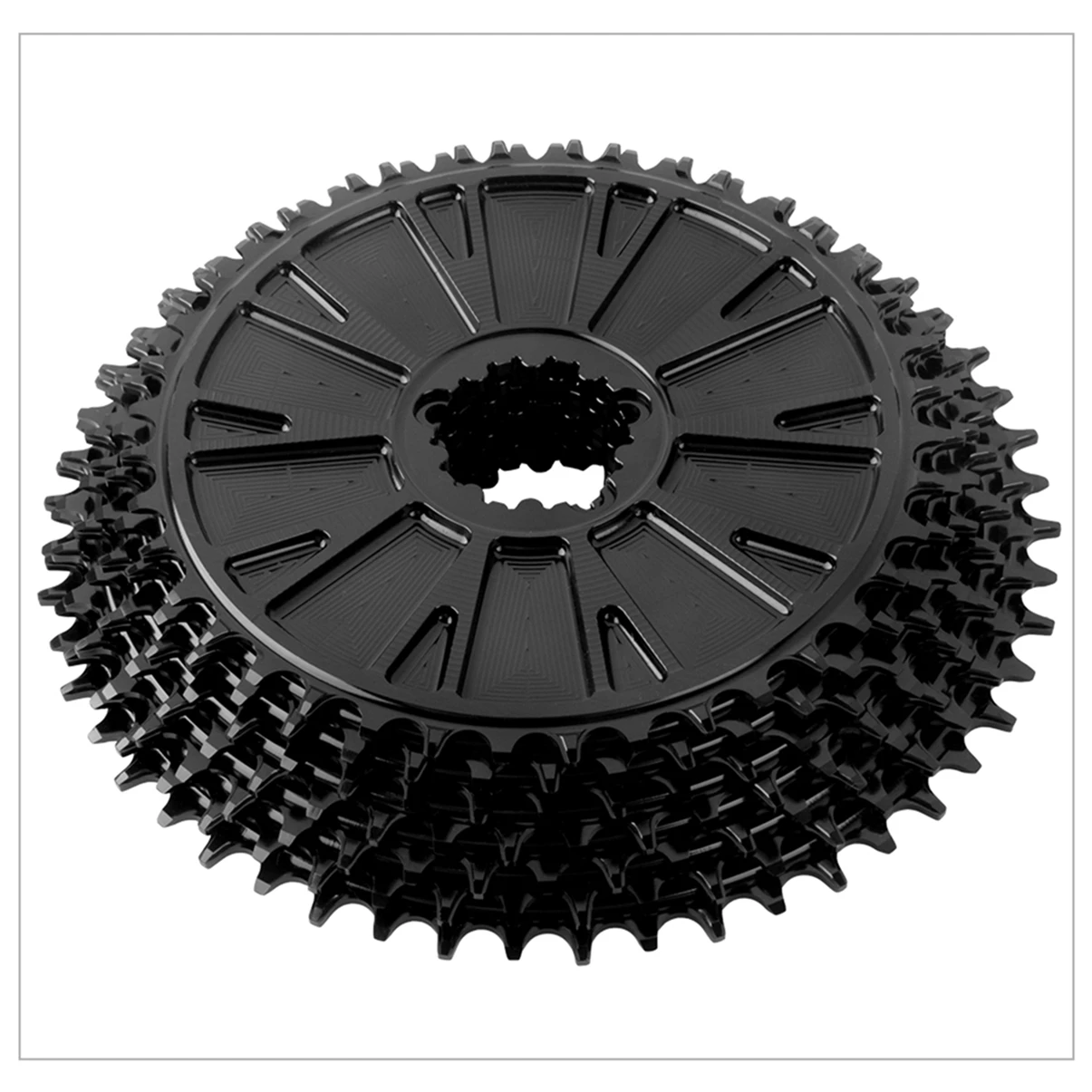 Wuzei 3 Schrauben Fahrradkettenblatt Rennrad schmales breites Kettenblatt 4,2 mm Offset Rennrad Kies Fahrrad Kettenrad Krone für SRAM GXP Kurbel – Detail 16
